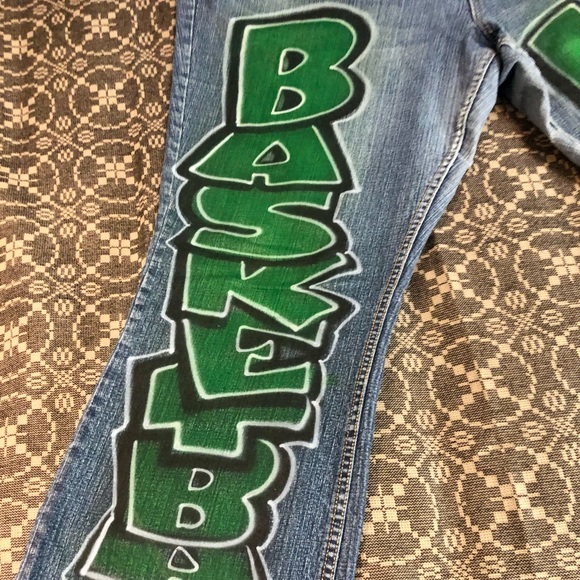 American Rag Jeans Graffiti Basketball Mom 24 R Plus Women’s - Picture 2 of 9